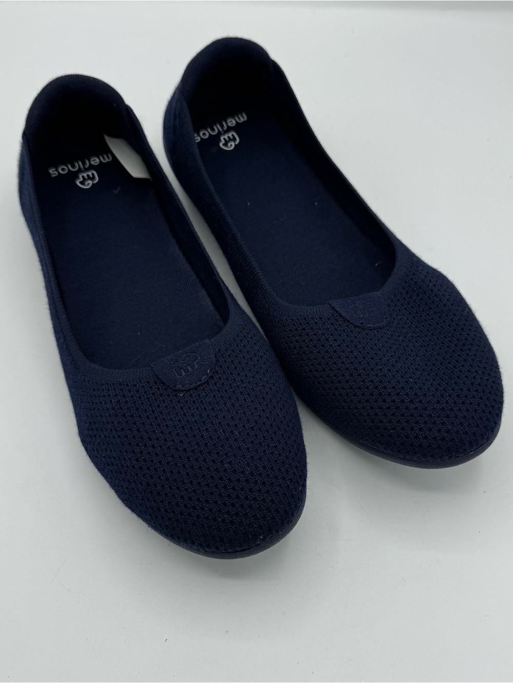 Merinos navy ballet flats comfort comfy everyday work office size 9.5